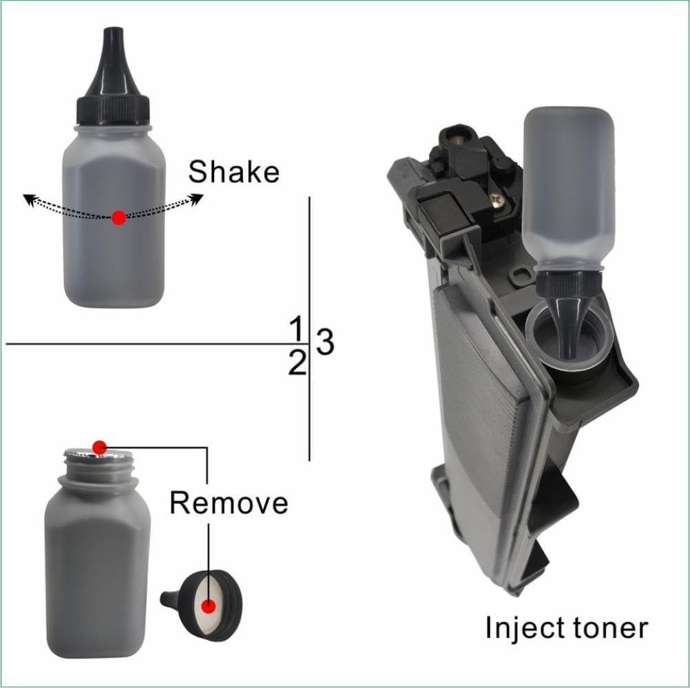 Toner Powder 4Pcs PA-210 PA-211 PB-210 PC-210 PC-211 PE-216 Compatible with P2500W P2505 P2550 M6200 M6500 M6505 M6550 M6600