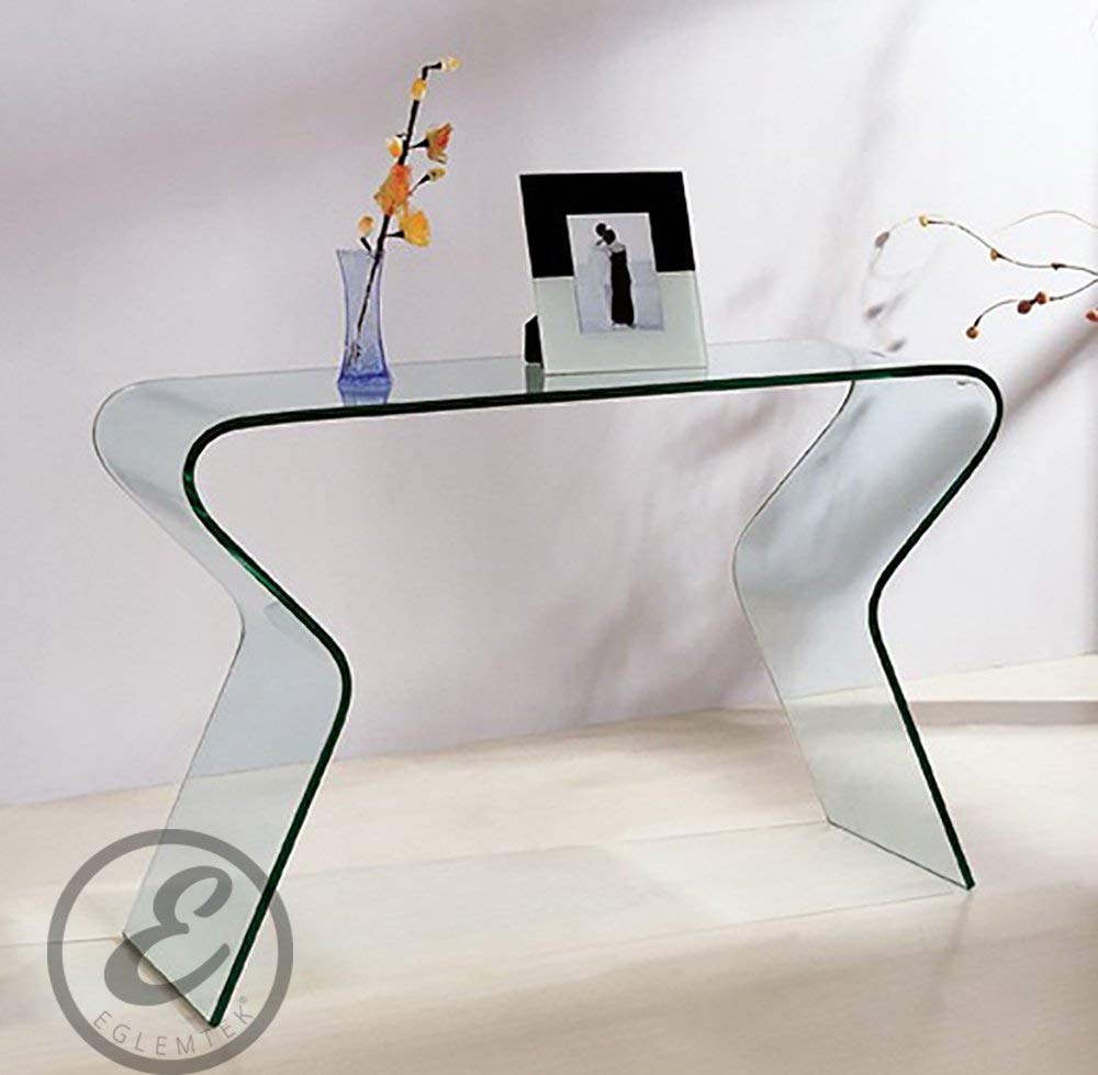 Consolle da salotto in Vetro curvato - Luxury Z-04 - 120 x 82 x 40 cm