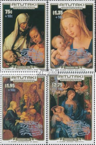 Colección de sellos MNH de Aitutaki sobre el Papa Juan Pablo II para aficionados al cristianismo