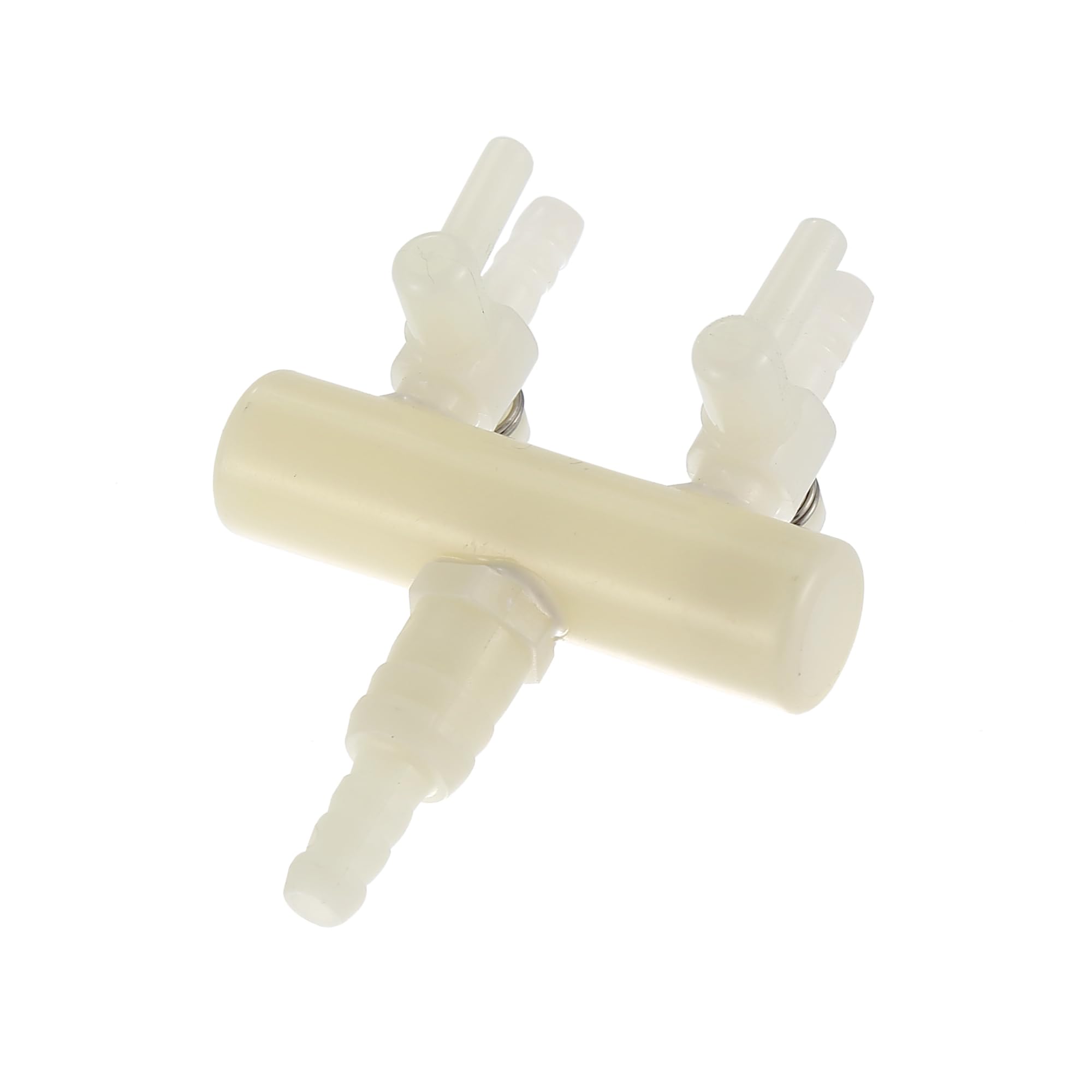 CAPASTEC Plastic Air Splitter, 2 Outlet Air Divider for Aquarium Tank, 2 x 2.5 x 0.9inch (White)