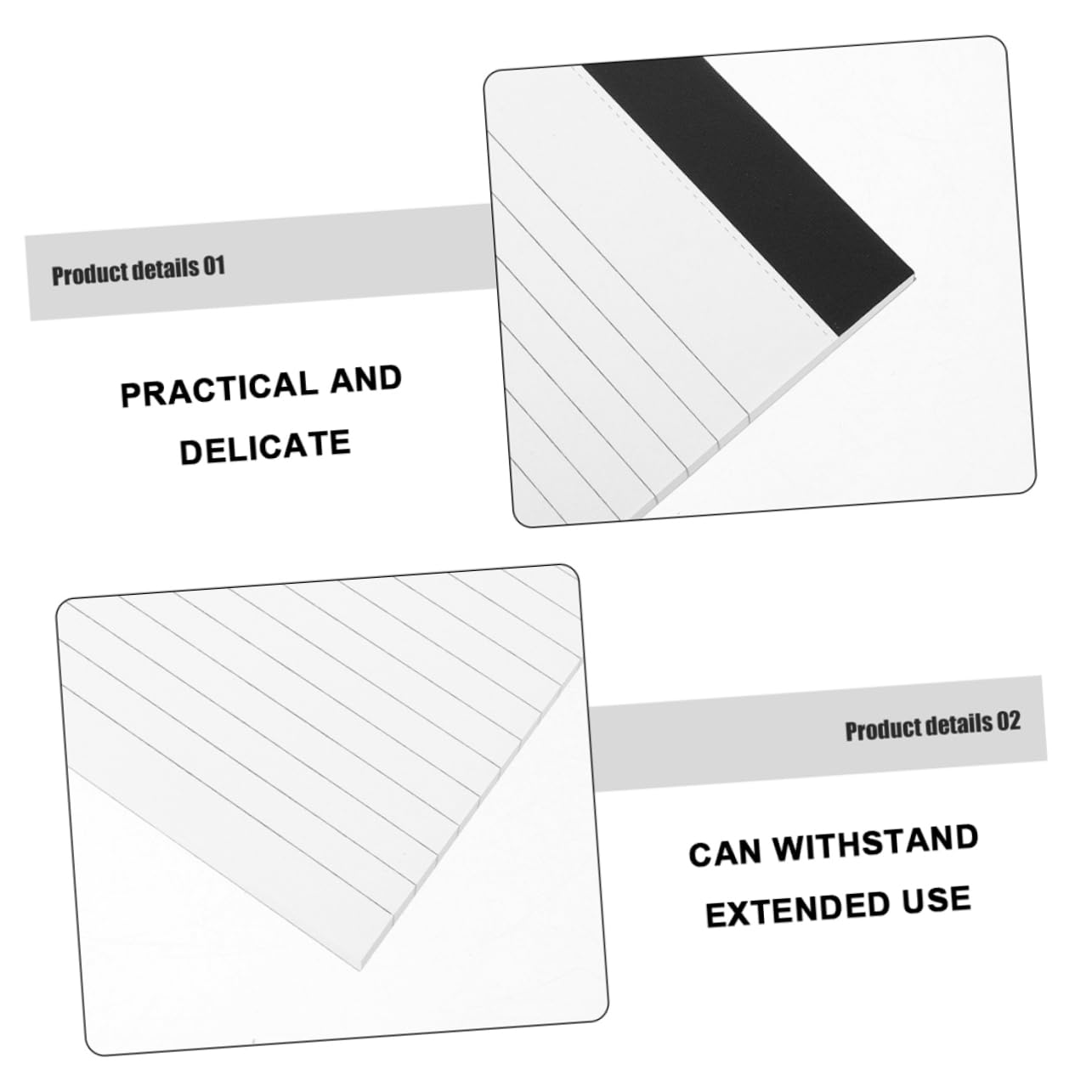 Notizblock A5 Abreißbar Breit Liniertes Papier Taschengröße 8 Stück für Büro und Verwaltung Notizbuch Ideenbuch