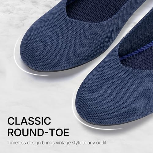 Image of Tanamo Ballet Flats for Women, Soft Knit, Work Travel Everyday Shoes