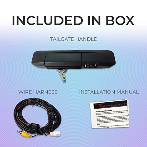 Master Tailgaters Replacement For Toyota Tacoma (2005-2014) Black Tailgate Handle With Backup Camera #TOP5