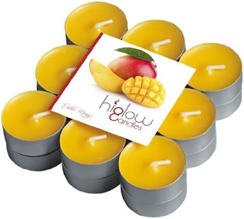 Scented Tea Lights - 18 Pack Exotic Mango - Best Gift Candle - Holiday Tealight Candle