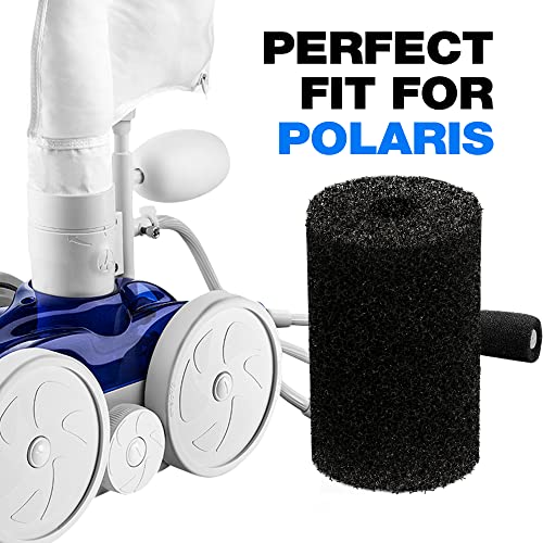 Pool Hose Tail Scrubbers,12 Pack Tail Sweeps Scrubber Replacement High Density Sweep Hose Scrubber Pool Pre-Filter Intake Sponge As Polaris Pool Cleaner Parts Fits For Polaris Vac-Sweep Pool Cleaner #TOP3