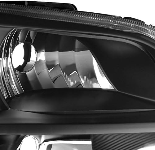AKKON - For Honda Pilot Black Driver Left + Passenger Right Projector Headlights Head Lamps Replacement Set, Low Beam: H11 Excluded, High Beam: 9005 Excluded, Car Vehicle Light Assembly, Black Housing