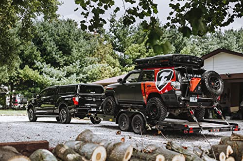 Shockstrap Heavy Duty Ratchet Strap Tie Downs 2" X 9' W/Wire Hooks, 6,000 Lb Break Strength, Built-In Shock Absorber Keeps Constant Tension, Built In Soft Ties, 2,000 Lb Wll, Black (4 Pack) #TOP6