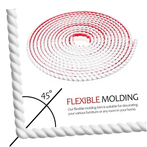 OKUMEYR Acabamento de moldagem de acabamento para descascar e colar bordas de parede autoadesivas, a