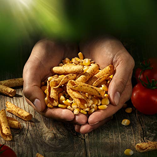 biozentrale Tortilla Röllchen Chips | 12 x 125 g Chips Bio und leckere Tortilla Rolls | Ideal für Salsa Dip & Tortilla Dip | Alternative zu Paprika Chips & Nachos