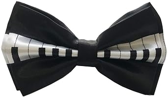 Melody 50 Pcs/Lot Mens Boys Musical Bowtie Music Notes Piano Design Pre-tied Butterfly Bow Ties