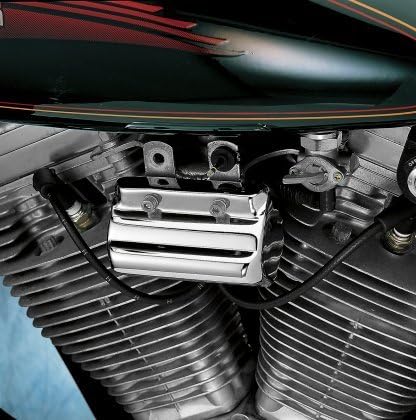 Orange Cycle Parts Chrome Ignition Coil Cover for Harley 1982-1994, 1999 FXR Models