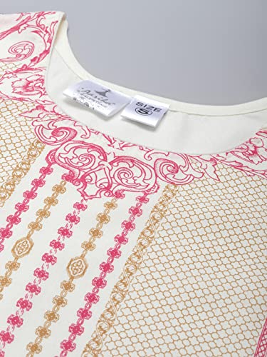 Image of Aarika Women's Cream Color Printed Kurti