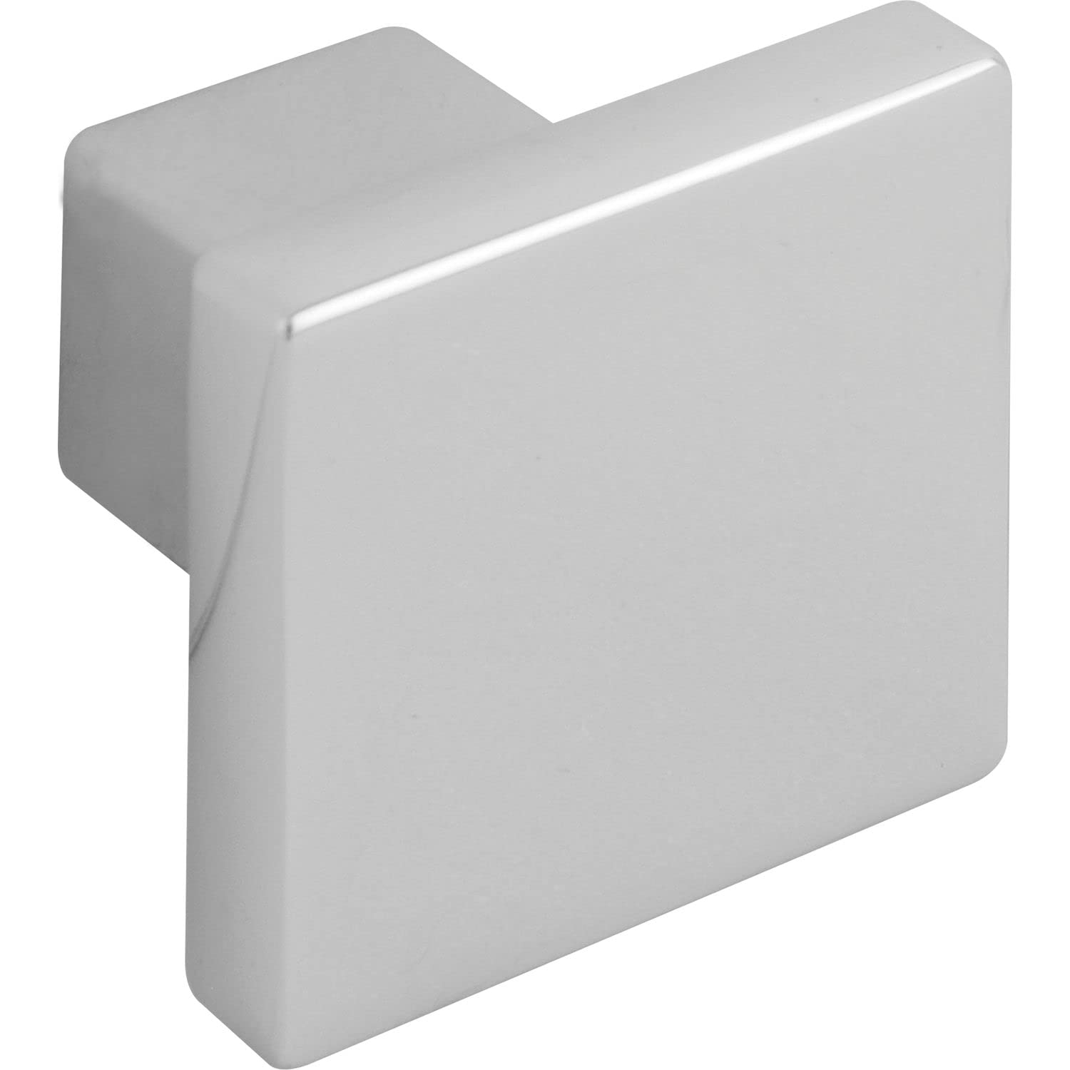 ALLES IM GRIFF Door Knob for Cupboard 30 x 30 mm - Furniture Knob Depth 24.5 mm - Die-Cast Zinc Polished Chrome-Plated