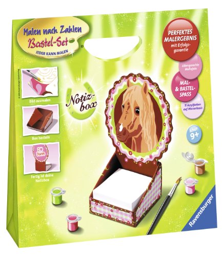 Preisvergleich Produktbild Ravensburger 29055 - Notizbox, Malen nach Zahlen Bastel-Set