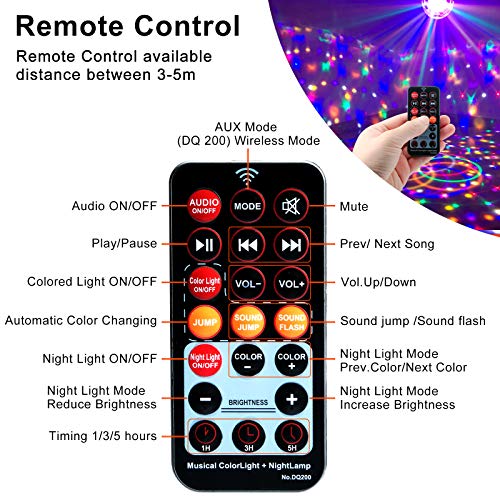 CHOELF Luci Discoteca LED, Palla da Discoteca e