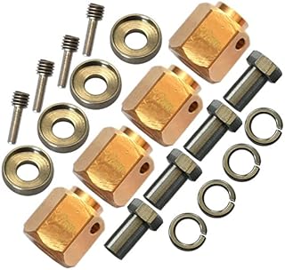 GPM For Traxxas TRX-4 Upgrade Parts Brass Wheel Hex Adapters 12mm - 4Pc Set