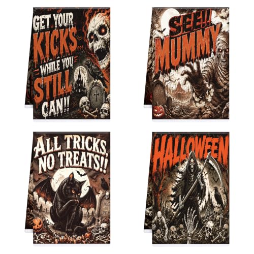 InIsaJace Halloween Kitchen Towels, Vintage...