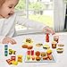 Pretend Play Kitchen Mini Foods Set for Kids Hamburger Fries Noodles Drink with Tray Playset,Play House Kitchen Accessories Role Toys Birthday Gifts for Boys Girls 3 4 5 Yrs (31Pcs Hamburger Chips)