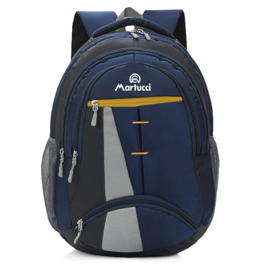 Martucci Flycraft 36L PU Fabric Laptop Backpack for Office & Travel Purpose with a 17 Inch Dedicated Laptop Cradle | School Bag for Children | College Bag | Water-Resistant - Navy Blue (B0CM21QB5D) Amazon Price History, Amazon Price Tracker