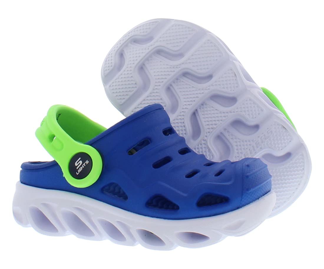 Skechers S Lights-Hypno Splash-Razder Baby Boys Shoes Size 5, Color: Blue/Green