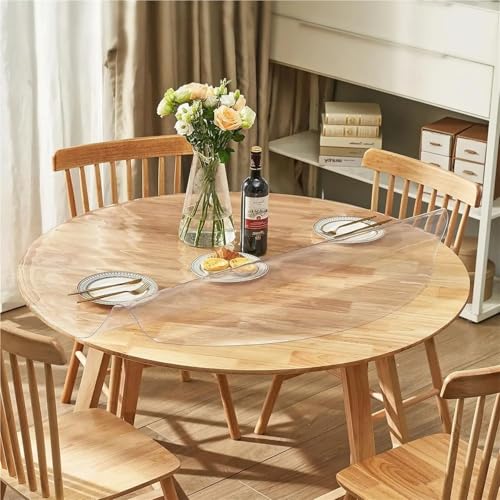 Nappe transparente PVC protection table rectangulaire cuisine