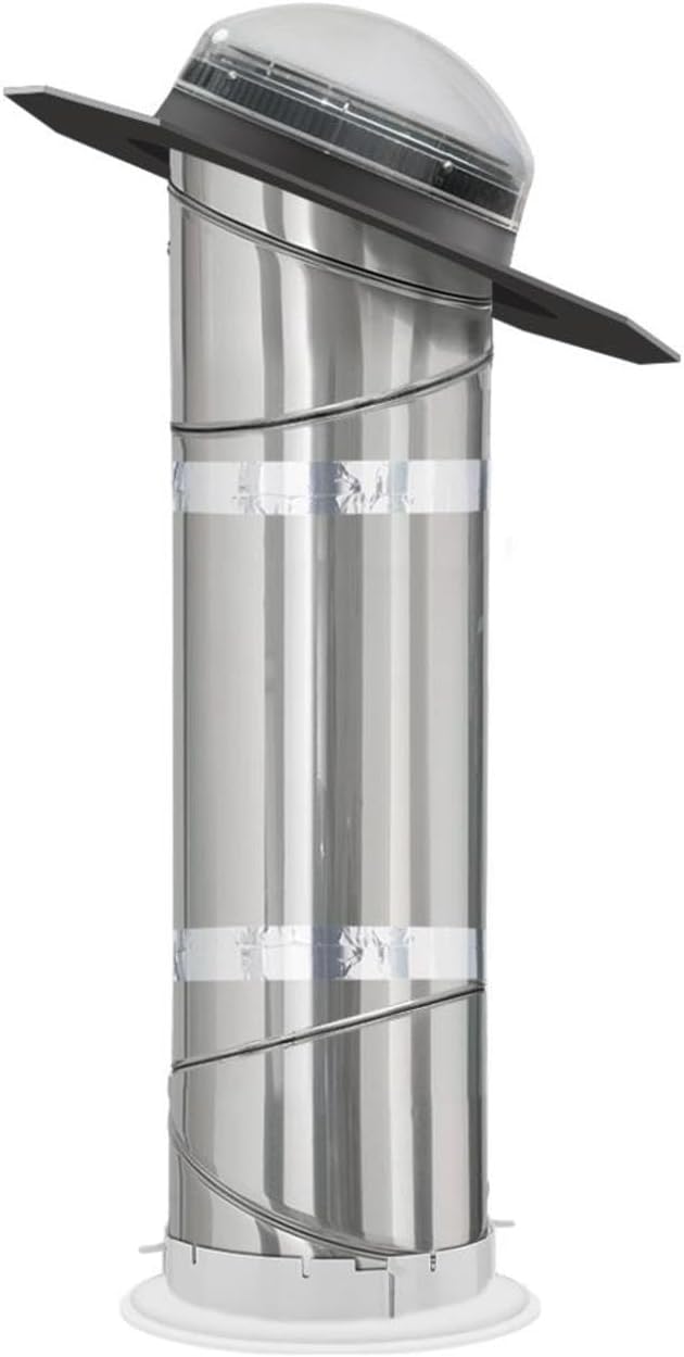 Velux TGR 014 1000 Sun Tunnel, 14" Impact Dome Tubular Skylight w/Rigid Tunnel & Low Profile Flashing