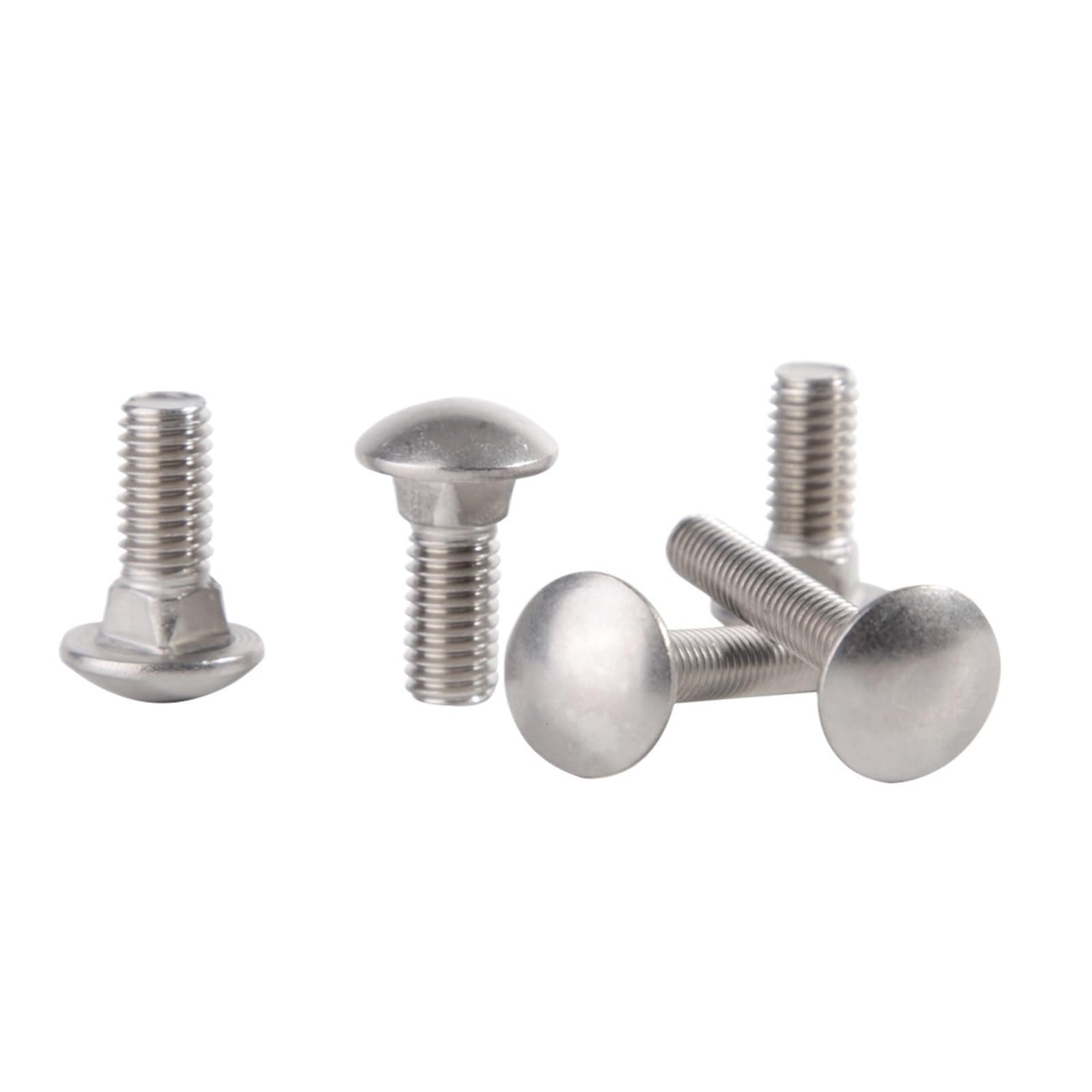 Śruba powozu ze stali nierdzewnej z okrągłą szyjką DIN603 M6 M8 M10 M12 A2-70 304(100 mm)