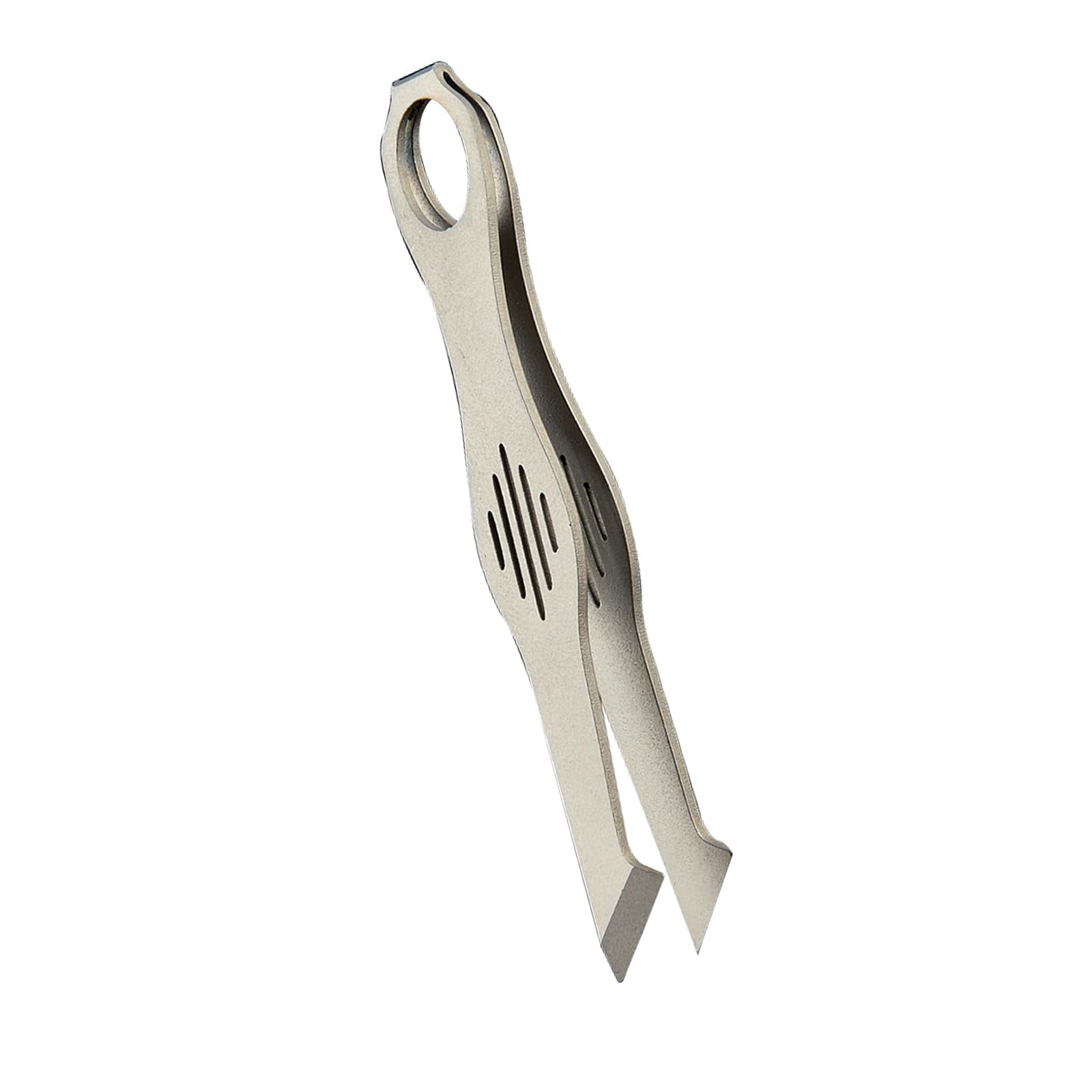 Peiiwdc Light Parts Pickup Tweezers With Alloy Tweezers And Carry Loop, Angled Tip Manual Helper For Pocket Carry, Opening Tasks, Daily Use Alloy Angled Split Tips Pocket Manual Pickup Small Parts Helper Tape