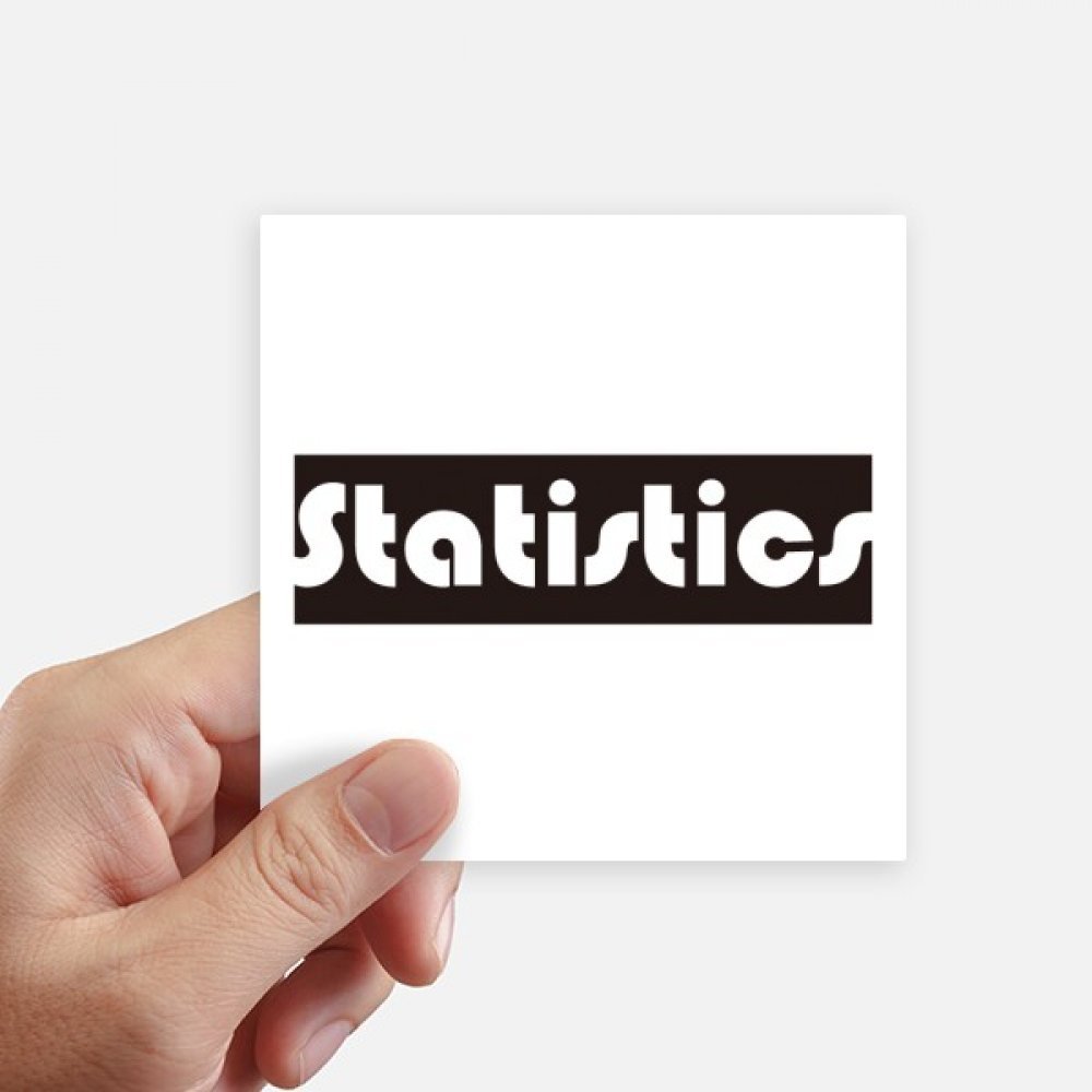 Autocollant carré 10cm x 10cm de statistiques pour personnalisation mur et PC