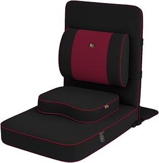 Friends of Meditation - Silla de Yoga y meditación con Respaldo y Bloque de meditación (tamaño Extragrande), diseño de Buda