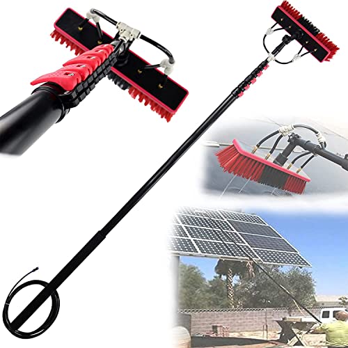 Cepillo cópico con Suministro de Agua de 3 6 a 10 8 m Cepillo para Limpiar Ventanas Limpiador Extensible para techos de winteraderos Limpieza de Paneles fotovoltaicos y Sol