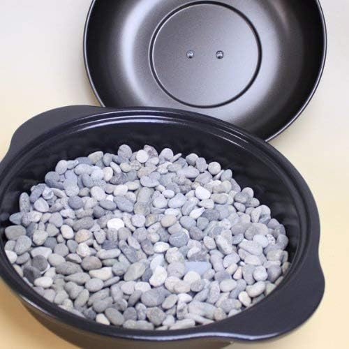 Amazon Co Jp Ih対応 ホーロー 石焼き芋鍋 天然石付き 24cm ホーム キッチン