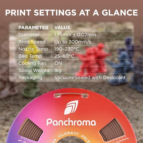 Image of Polymaker Panchroma Matte PLA Filament, Army Brown 1.75mm 1kg 3D Printing Filament, Formerly Polyterra Matte, Fit Most FDM 3D Printers, 1kg Spool (2.2lbs)