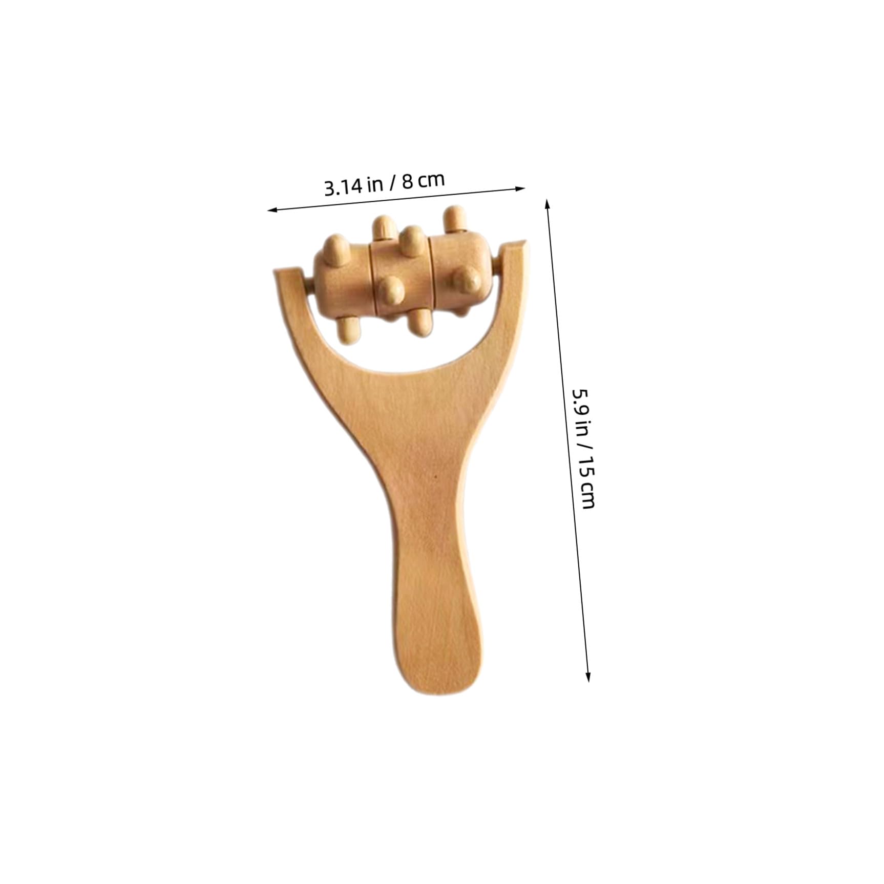 POPETPOP 8 piezas Rodillo de Masaje de Madera Ergonómico para Cuerpo Cuello Espalda Pies y Brazos Herramienta Manual Portátil para Relajación y Alivio Muscular