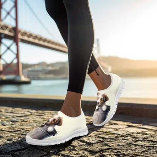 Image of Jeiento Cute Dog Women's Casual Slip On Shoes Loafers Sneakers for Women
