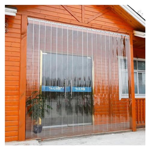 Rideau à lanières avec kit rideau en plastique PVC transparent de supermarché et d'entrepôt