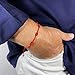 Alessandra Boho - Pulsera Hombre de Hilo Rojo con 7 Nudos Contra...