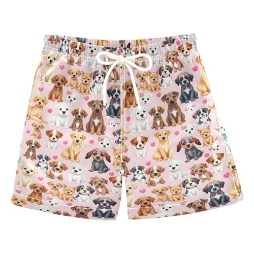 Boys Swim Trunks Quick Dry UPF 50+ Beach Board Shorts Kids Bathing Suits Swimsuit 2T Dog