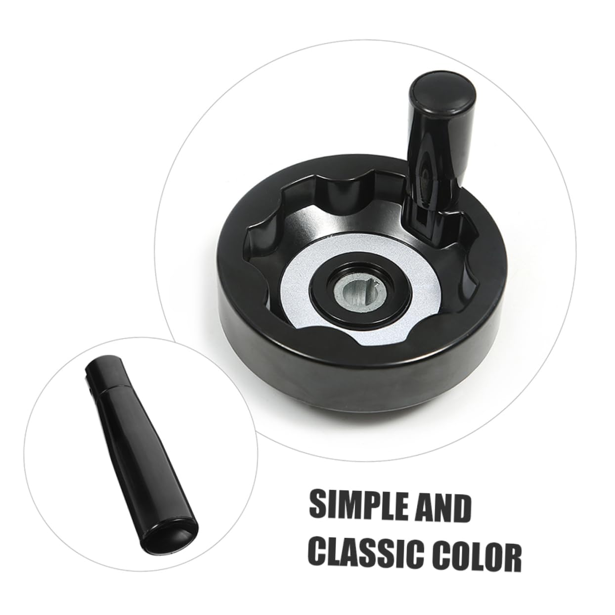 OSOLADY 2pcs Folding Handle Crank That The Machine Crank Handle Machine Revolving Handle Handwheel Machine Handle Machine Nylon Handle Hand Wheel Handle Handwheel Grip Bakelite Black