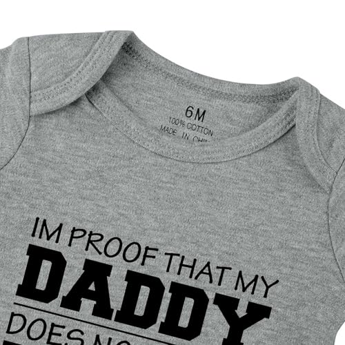 Image of Hi Daddy Bodysuit for Baby Hello Daddy Pregnancy Announcement for Husband I Love Daddys Baby Romper