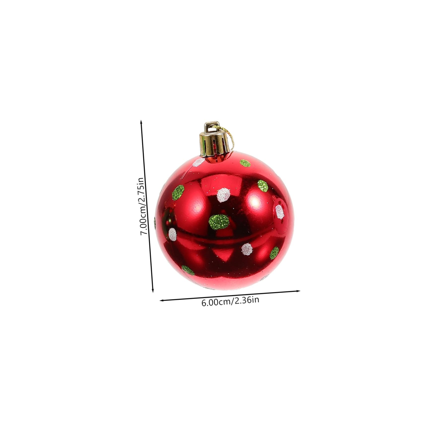 Cabilock 5 Series Bolas De Colgantes De Adornos De Árbol Puntos Decoración para Fiestas Y DIY 6 Piezas X 5