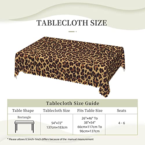 Nappe léopard lavable en polyester dentelle grand format pour décoration de table