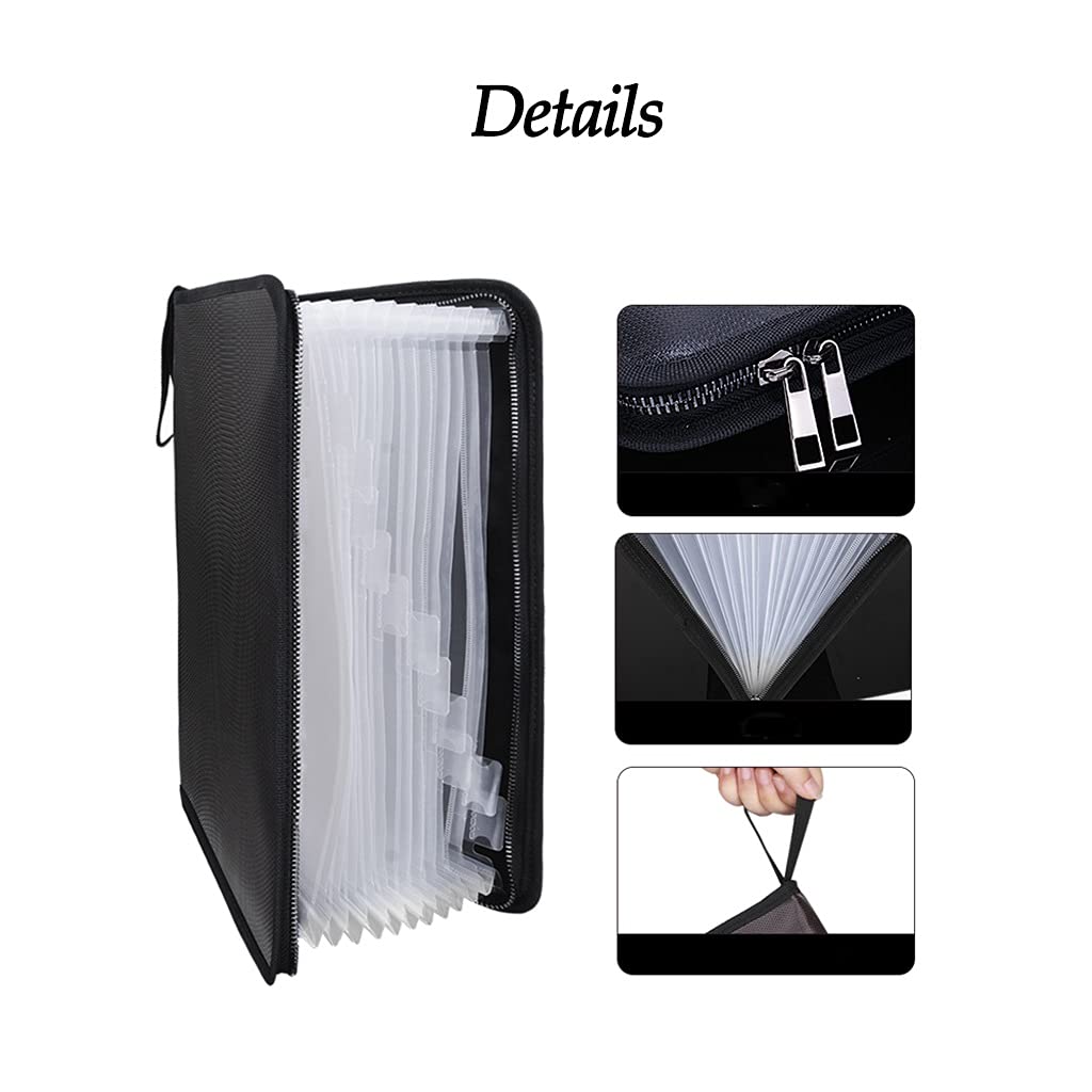Busta per documenti, Porta documenti con cerniera, organizer for da viaggio, custodia sicura rivestita in silicone(Clear)