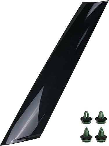 APPERFiT Moldura para poste de parabrisas compatible con Mini Cooper R55 R56 R57 2007-2015 Moldura lateral del parabrisas que reemplaza 51137272583