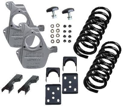 McGaughys Deluxe 4/6" Lowering Suspension Kit 17" + Wheels 1/2 Ton Truck 2WD 93022