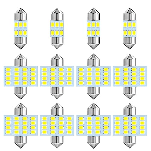 EBAIFUN LED Bulb DE3175 12V 29-31mm Pack 12