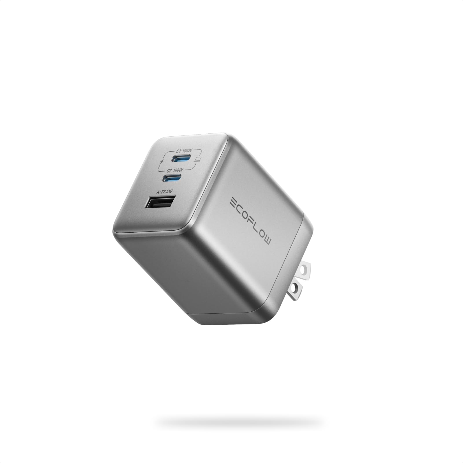Amazon | EcoFlow RAPID Pro 100W GaN急速充電器【3ボート/USB-C*2と