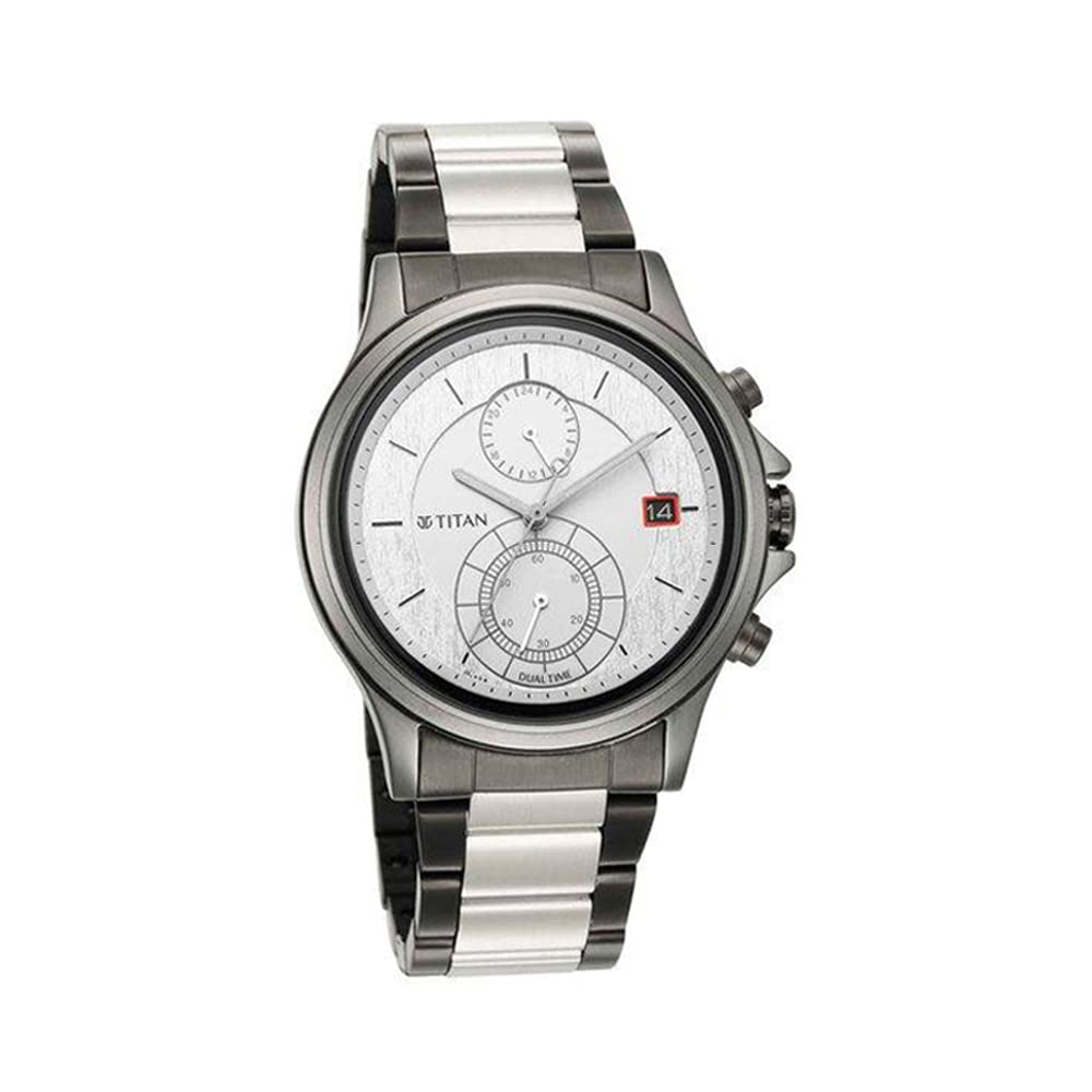 Titan Men Metal Analog Silver Dial Watch-Np1870Km01/Np1870Km01, Band Color-Multicolor (B09H2SDYXX) Amazon Price History, Amazon Price Tracker