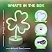 InnovTools Shamrock Neon Sign, St. Patrick's Day Decorations with USB/Battery Powered, LED Clover Lucky Green Neon Lights for Man Cave Bar Pub Home Party Room Wall Decor (Shamrock With Holder Base)
