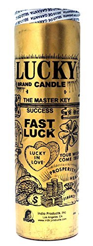 Indio 7 Day Glass Candle Fast Luck Gold